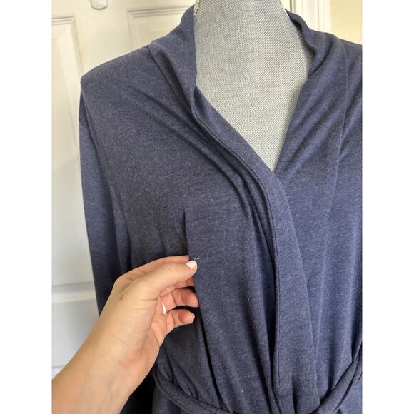 Natori Shangri-La Tencel Robe Women’s Size Medium Modal Blue Kimono Sleepwear - Picture 7 of 10